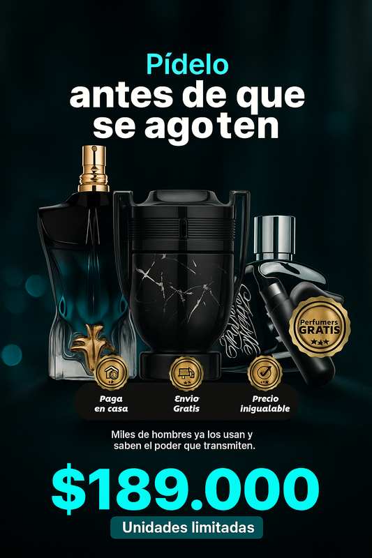 Combo Diesel Tattoo, Invictus Onyx, JeanPaul Le Beau + perfumero