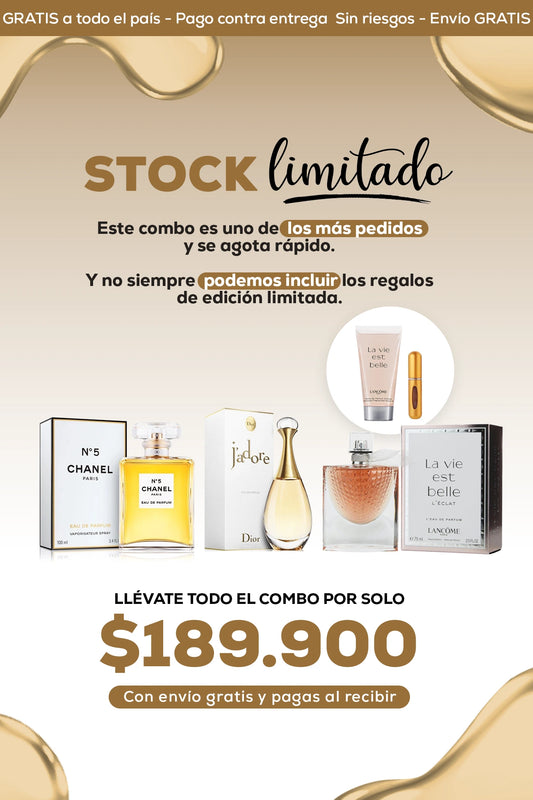 J'adore, Chanel N 5, La vie est belle, Regalo: crema + perfumero